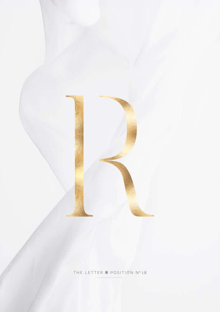 Letter R Gold