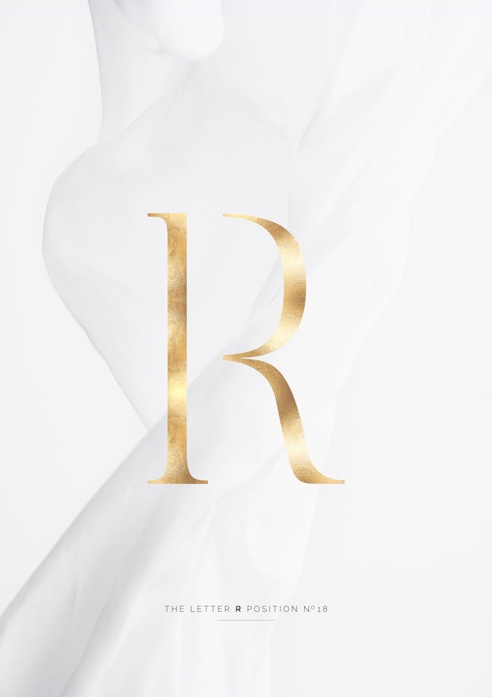 Letter R Gold