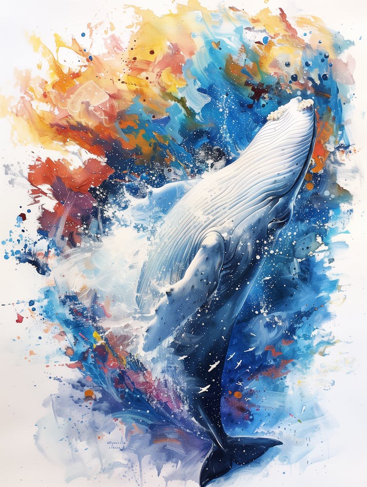 Arctic Whales Bathing 1