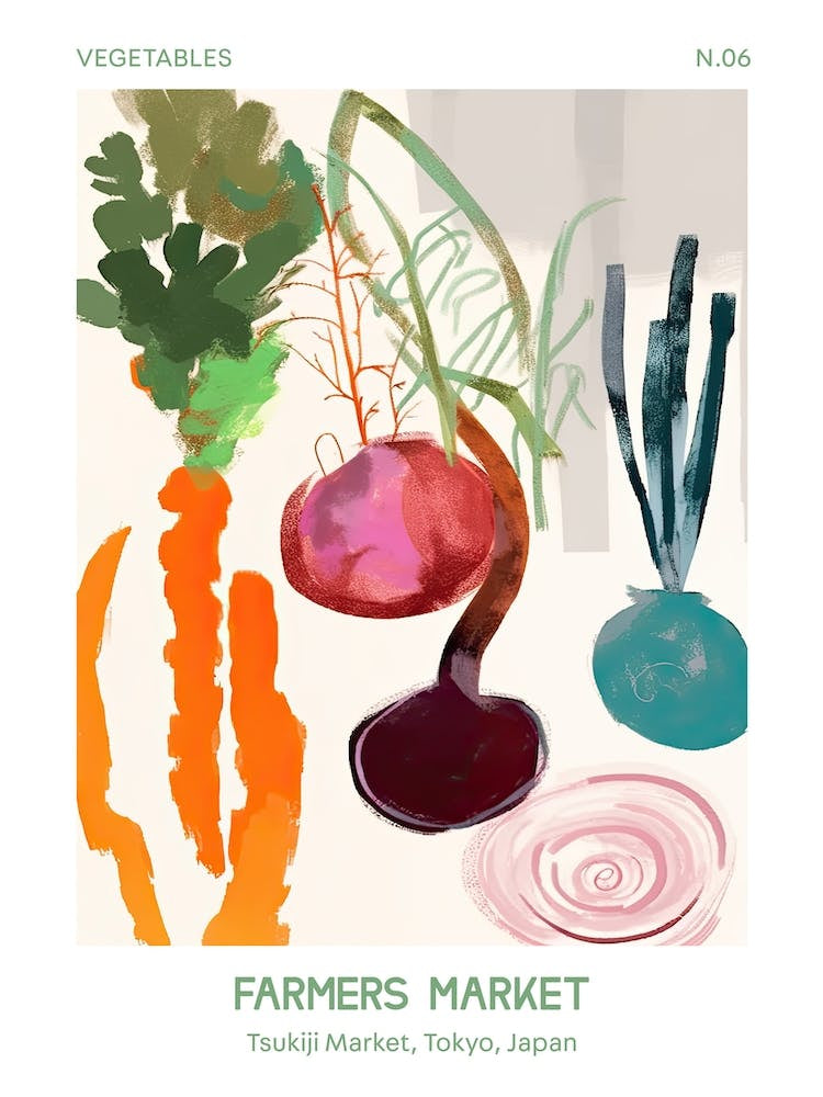 Arugula Vegetables Farmers Market 3 Tsukiji Market, Tokyo, Japan