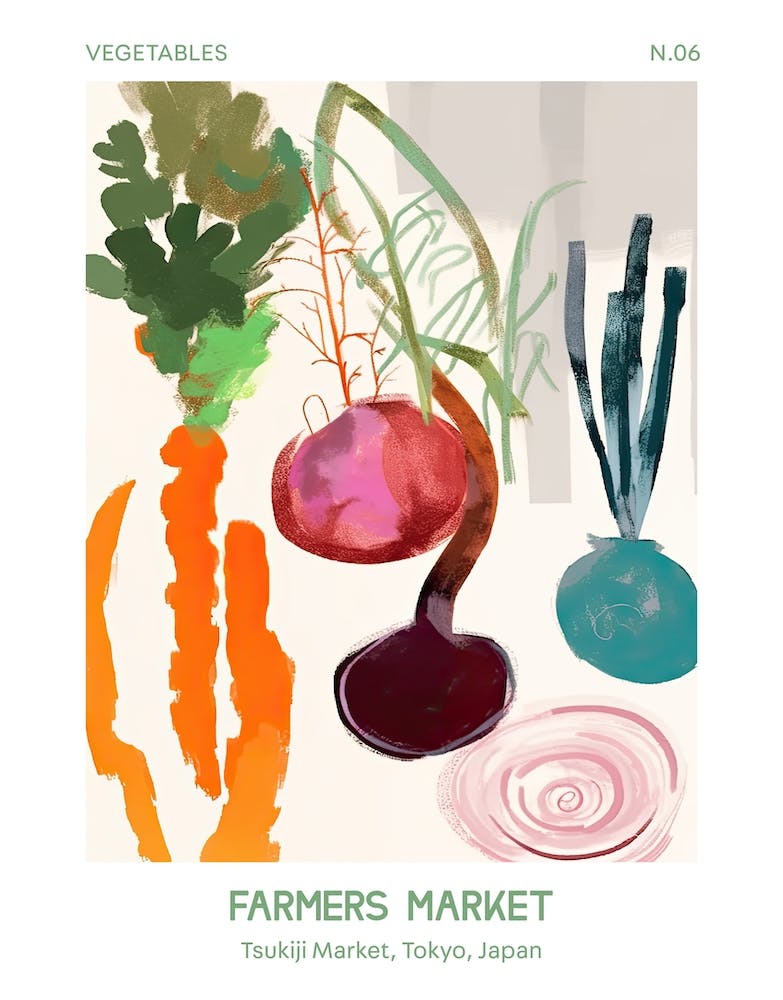 Arugula Vegetables Farmers Market 3 Tsukiji Market, Tokyo, Japan