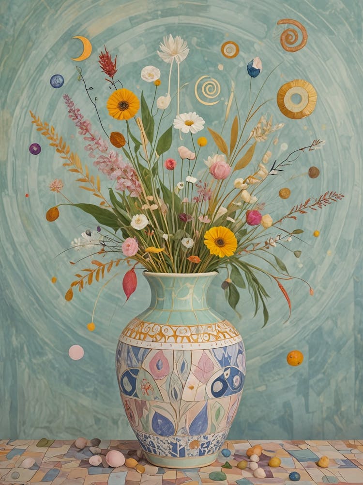 Verspielte Blumenvase