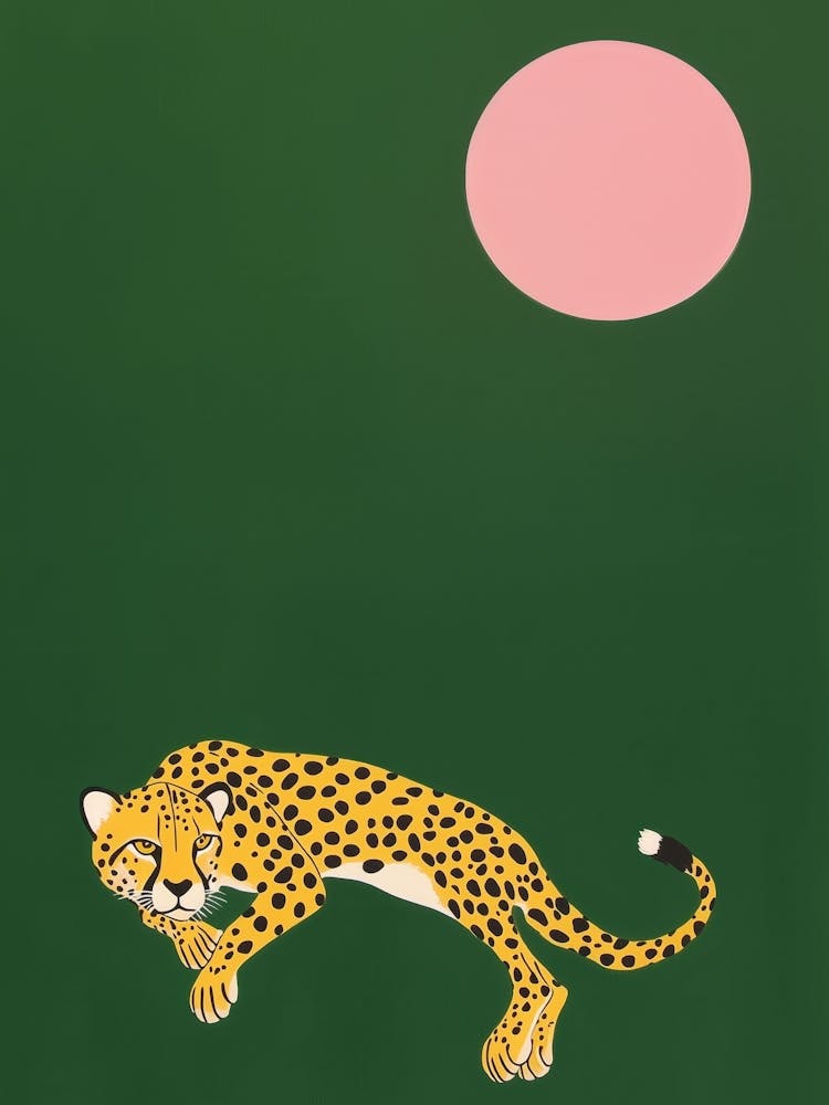 Cheetah Minimalist Print