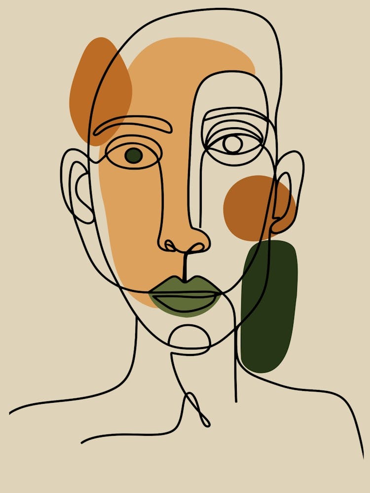 Abstract Portrait Of A Figure