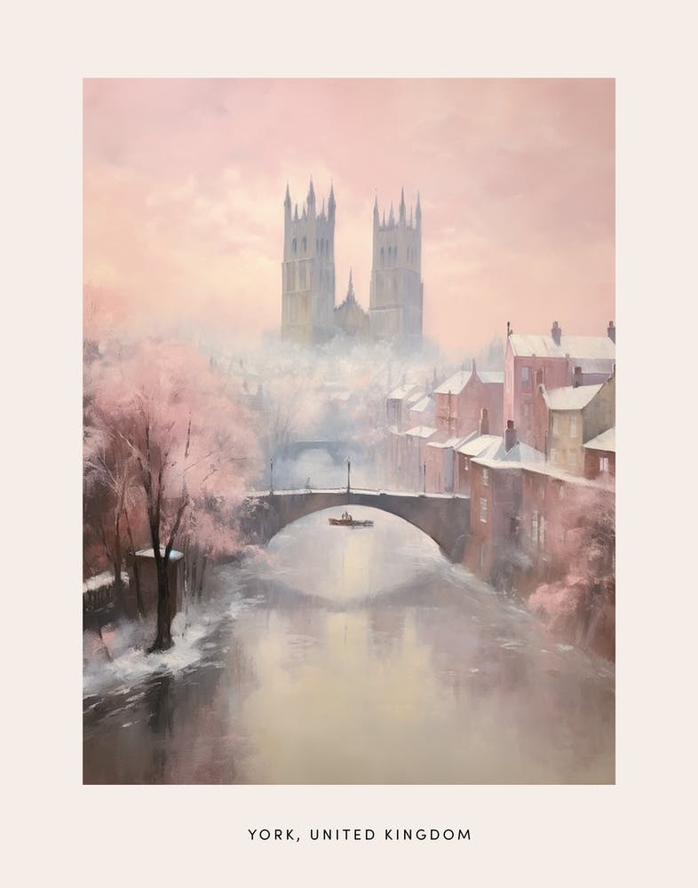 Verträumtes Wintergemälde Poster York Vereinigtes Königreich 1