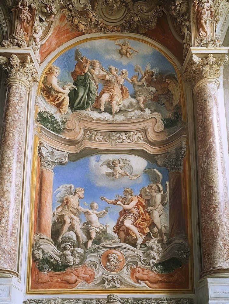Palazzo Rosso Frescoes, Genoa, Liguria 1