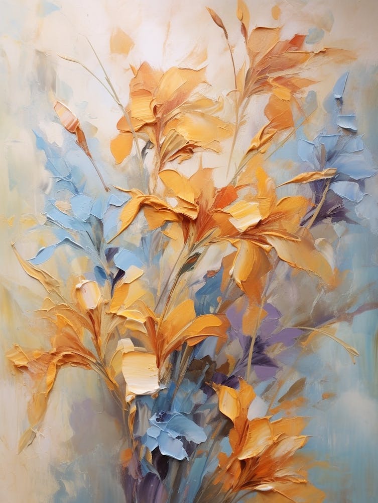 Fall Flower Painting Lobelia 2