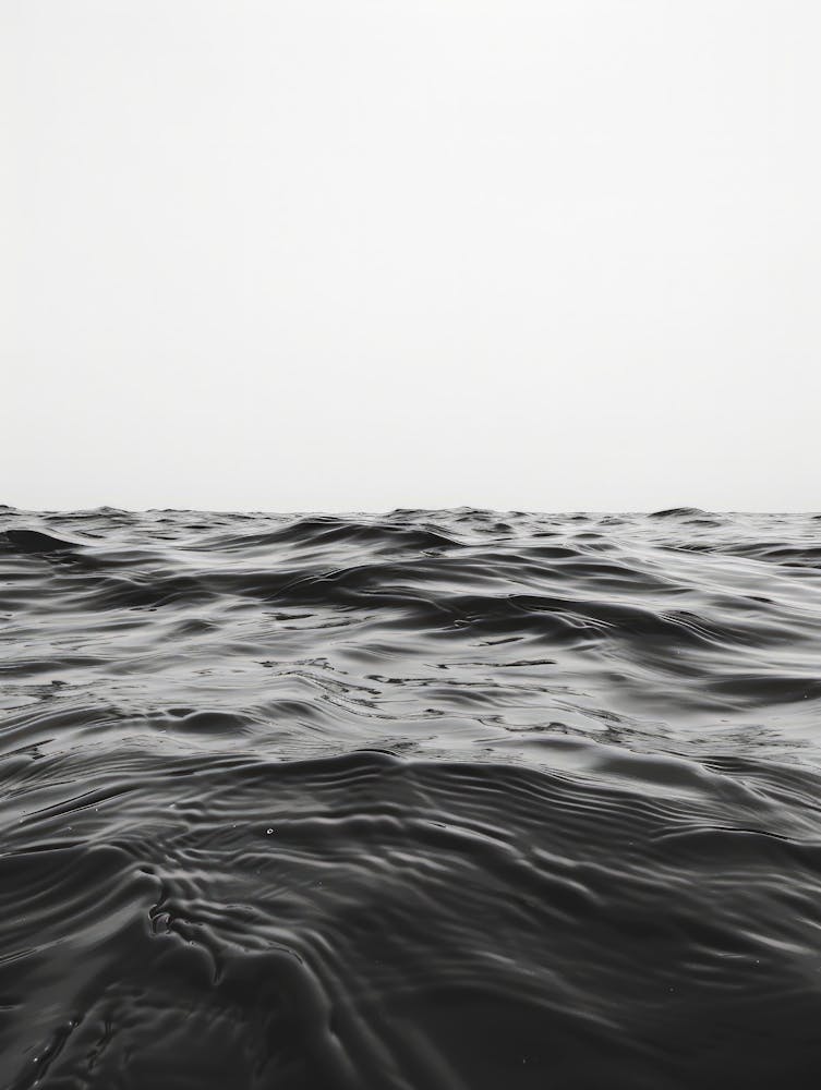 Black And White Ocean