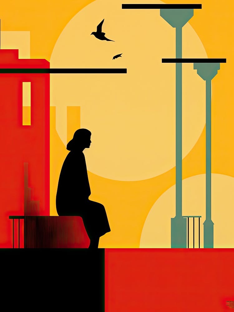 Brighton Beach, England, Bold Outlines 2