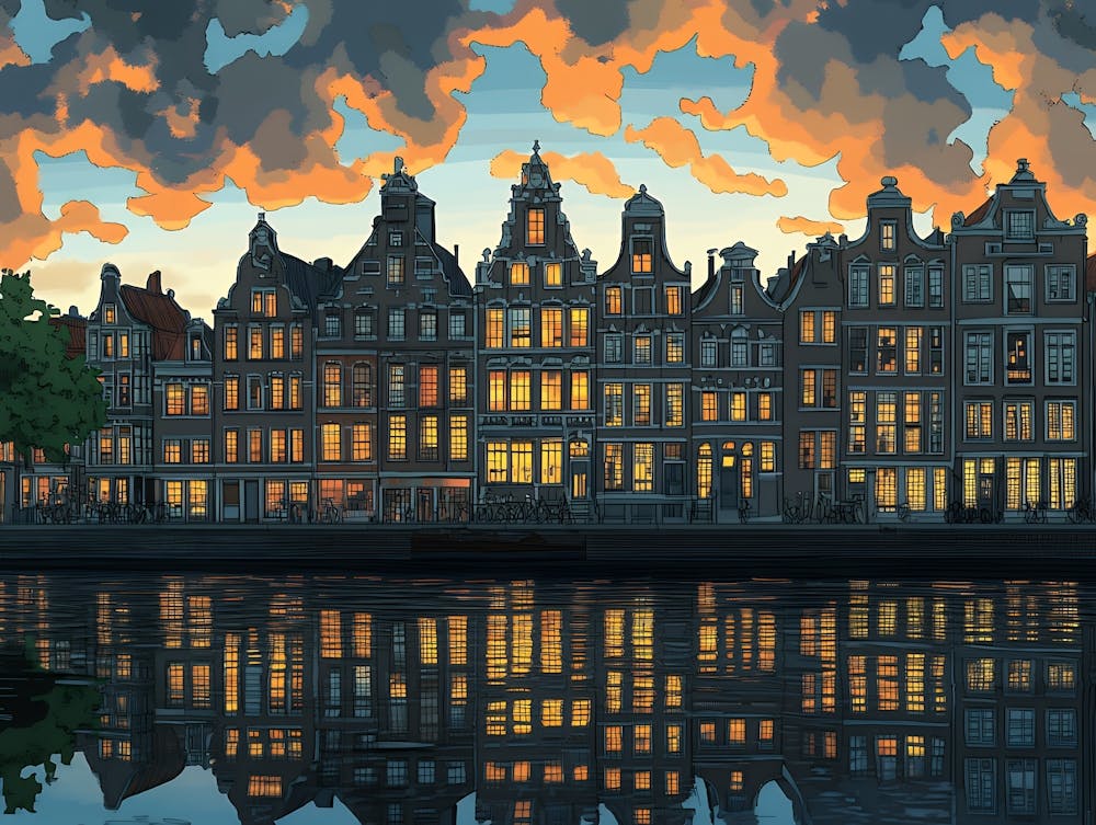 Amsterdam At Dusk