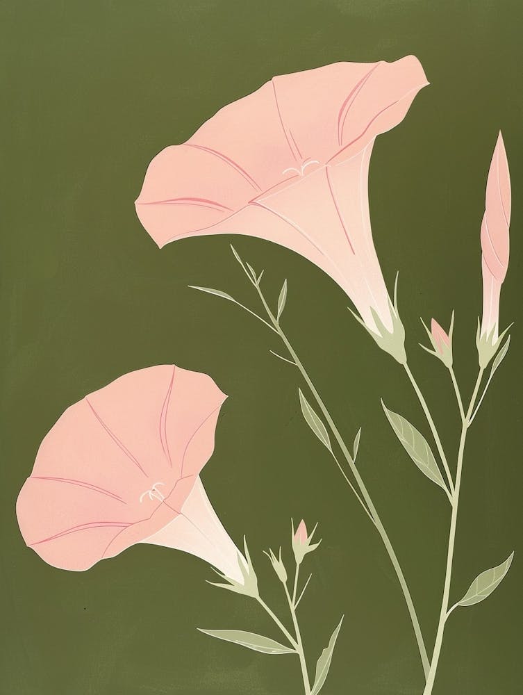 Pink & Green Morning Glory 3