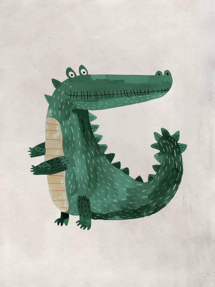 Boho Nursery 19 Crocodile