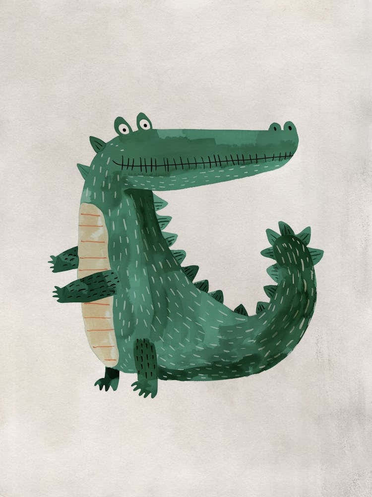 Boho Nursery 19 Crocodile