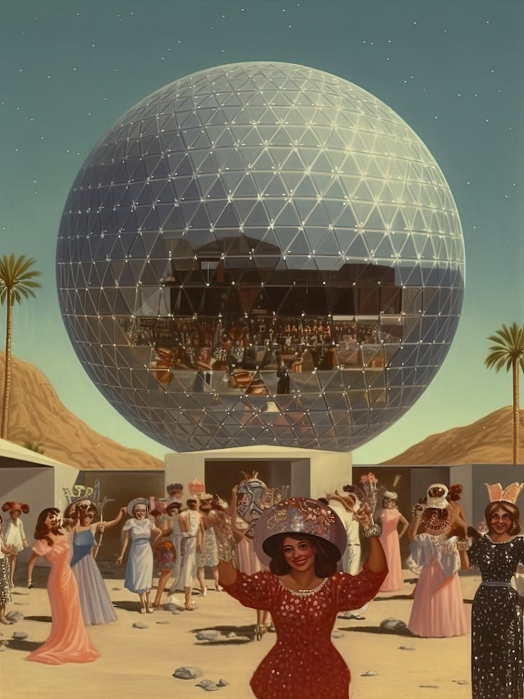 Giant Disco Ball Party In The Desert 2