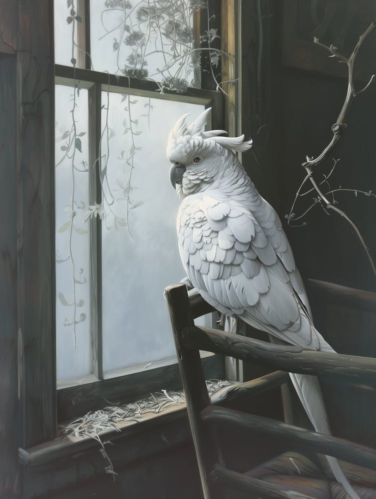 Cockatoo By The Window
