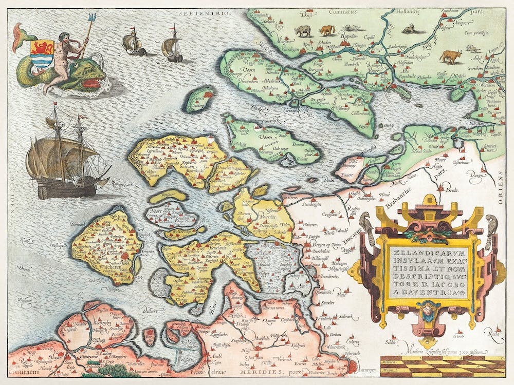 Kaart Van Zeeland (1592), By Frans Hogenberg