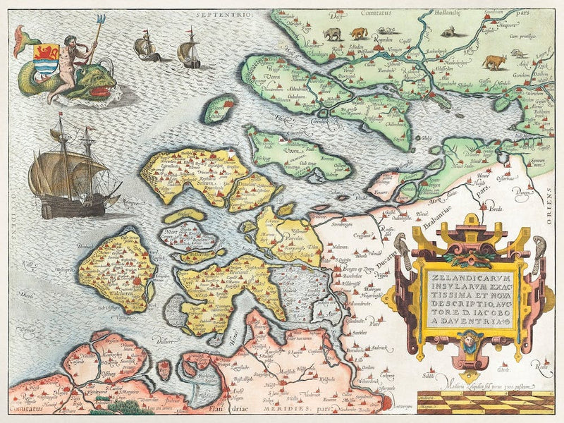 Kaart Van Zeeland (1592), By Frans Hogenberg
