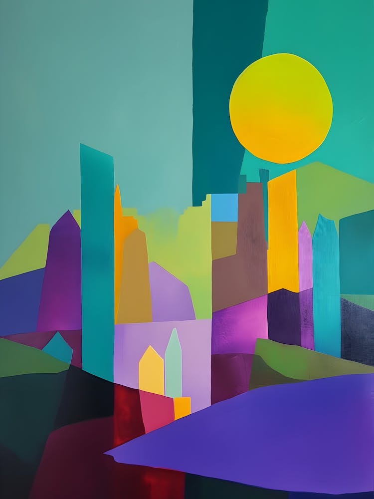 'Cityscape' Cool toned Abstract citysape