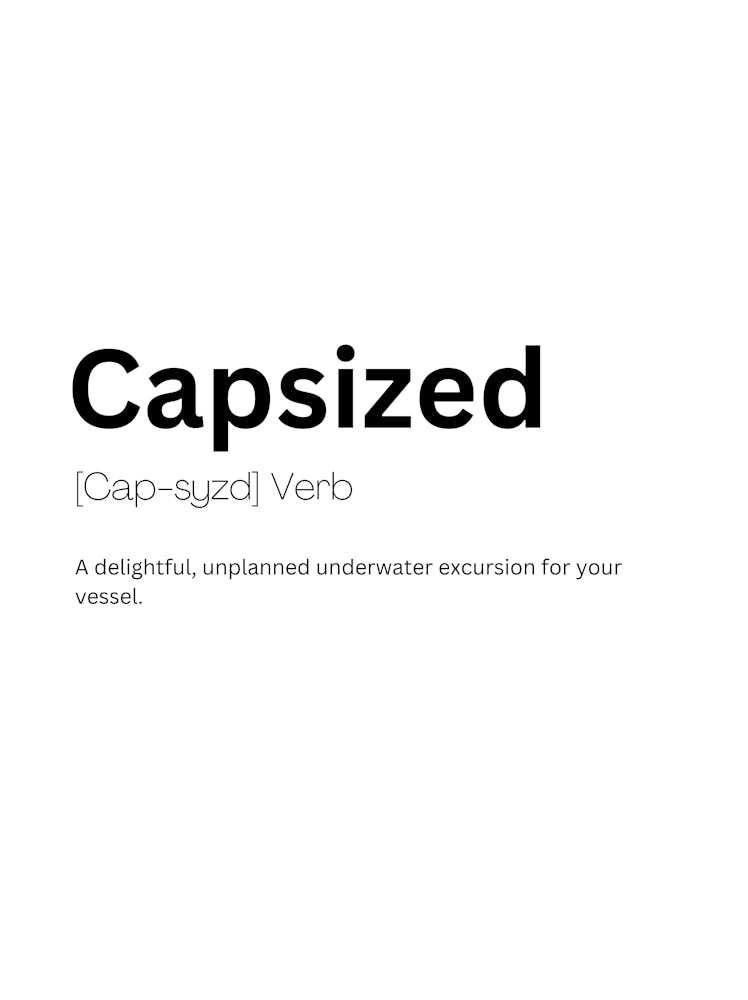 Capsized Definition Meaning