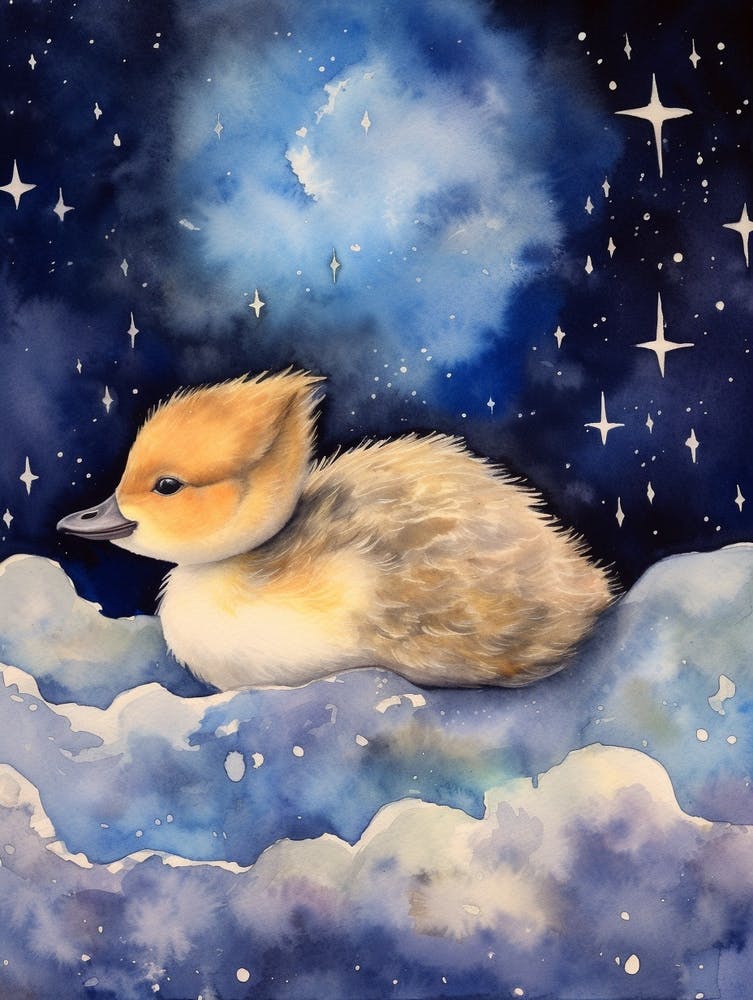 Baby Goose 2 Sleeping In The Clouds