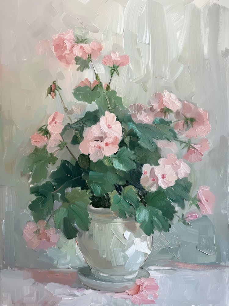 A World Of Flowers Geranium 2 Painting