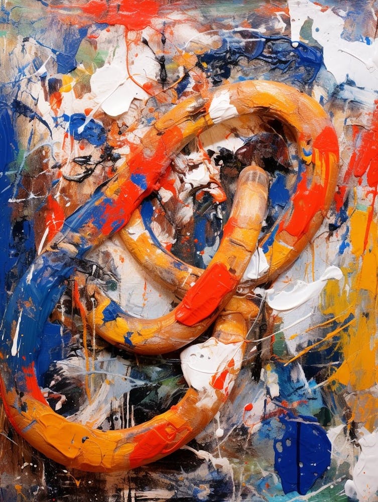 Snake Abstract Expressionism 1