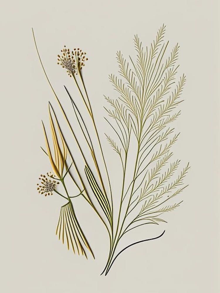 Fennel Seeds Spices And Herbs Retro Minimal 1