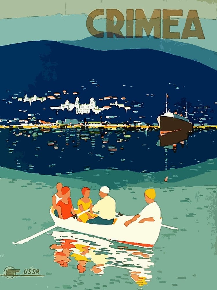 Crimea, Tourists On The Boat