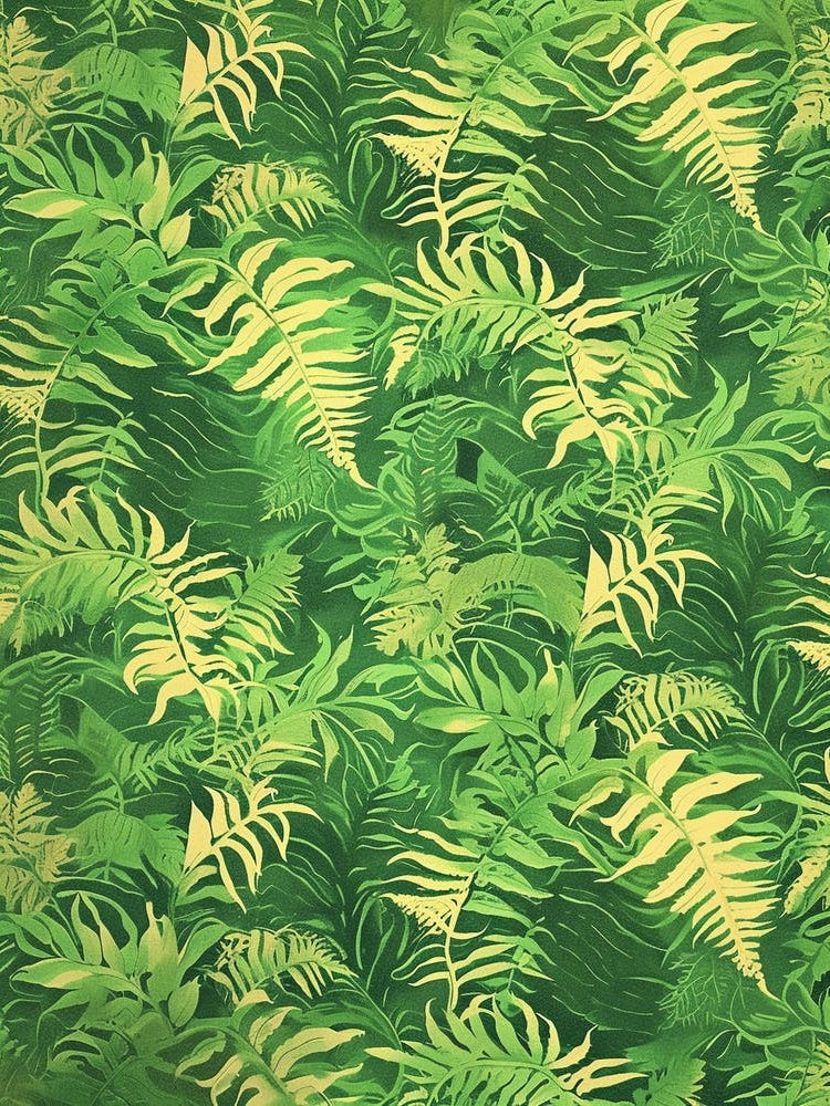 Pattern Poster Ribbon Fern 2