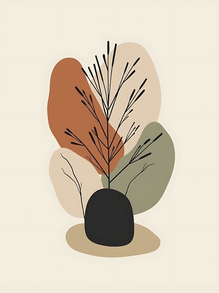 Tranquil Nature Forms in Soft Color Palettes