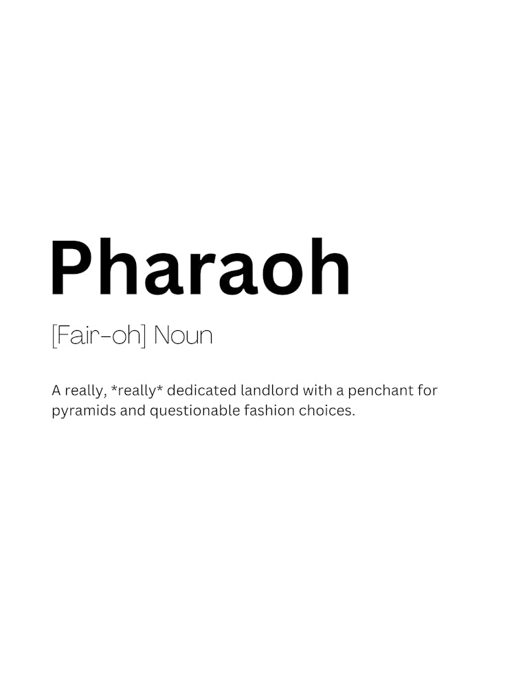 Pharaoh Definition Meaning