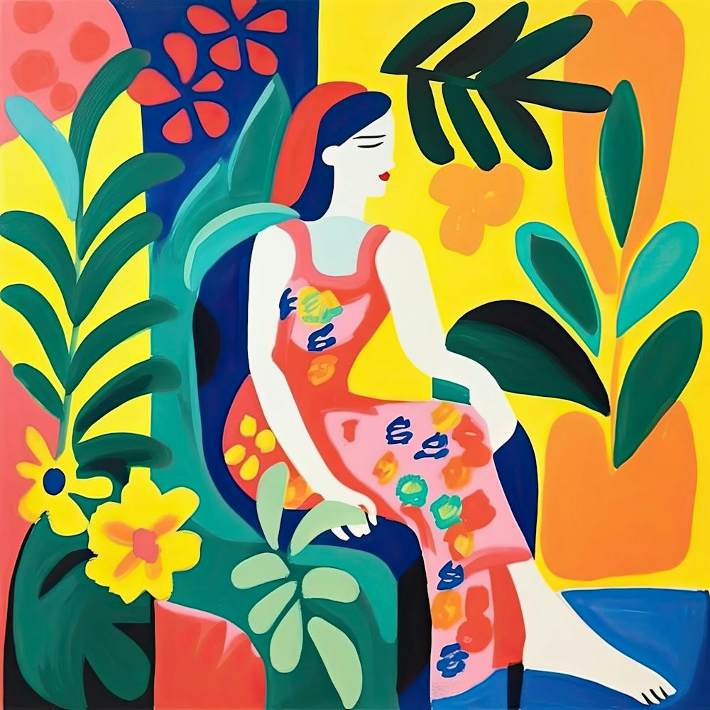 Spanish Woman, The Matisse Inspired Art Collection