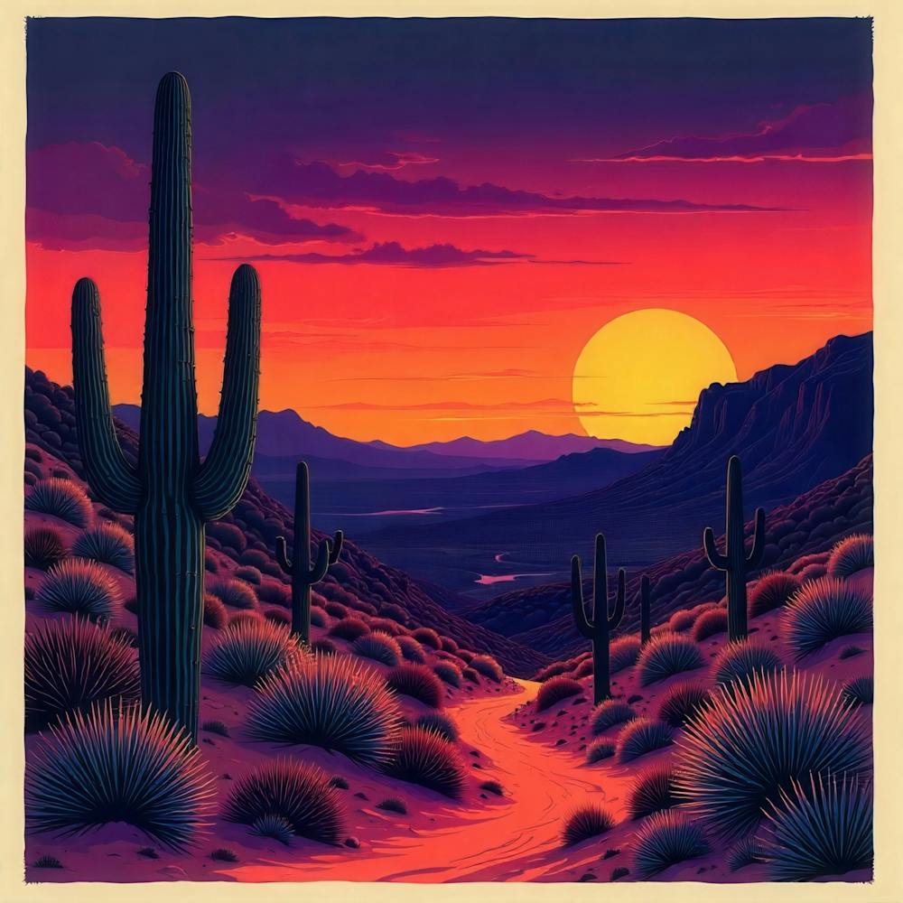 Sunset In The Desert 17
