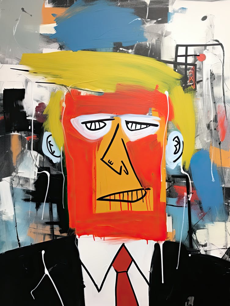 Donald Trump 2, Basquiat style