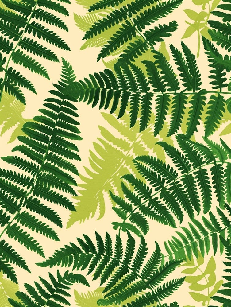 Pattern Poster Leatherleaf Fern 2