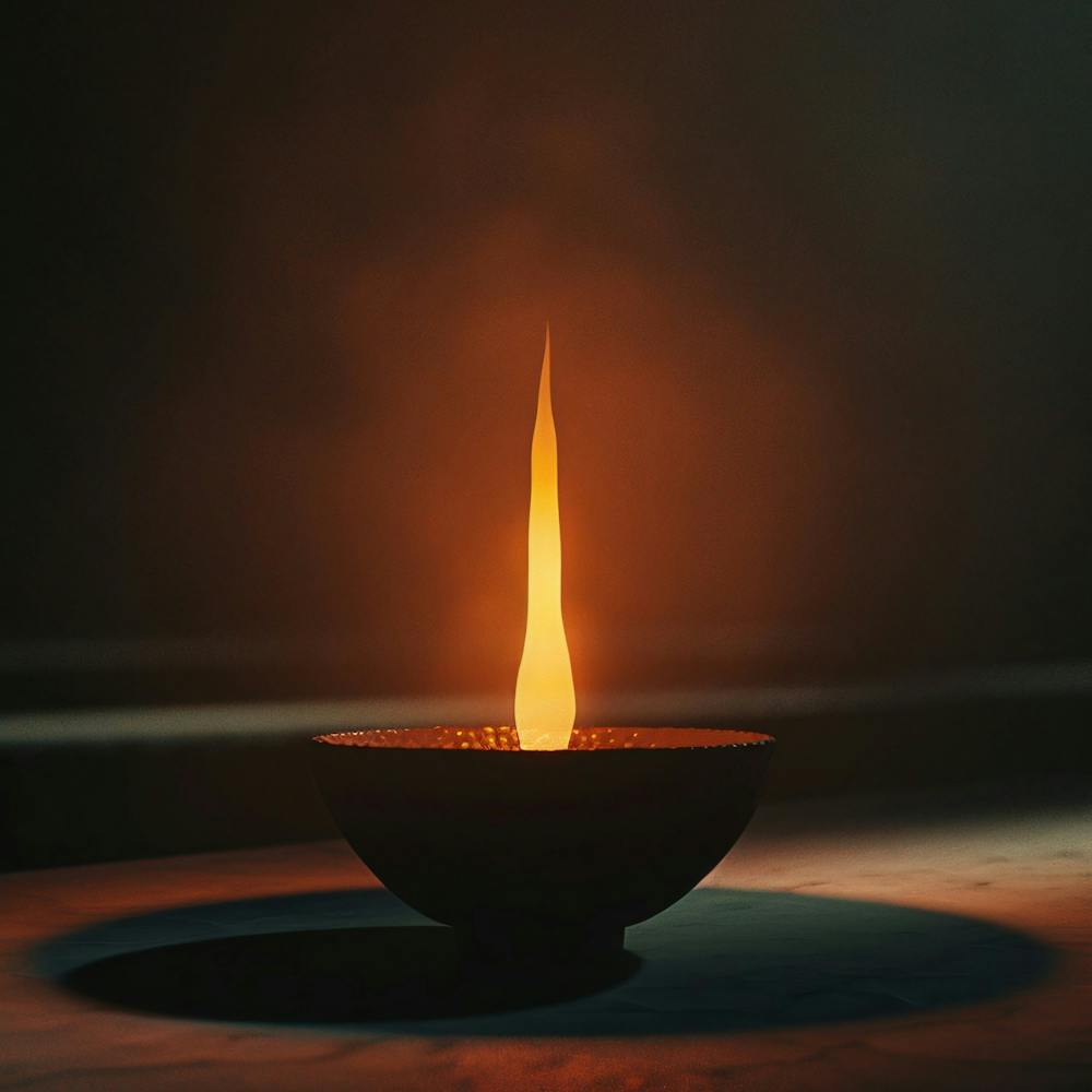 Easter Vigil With Fire And Candlelight 3d Render Ar