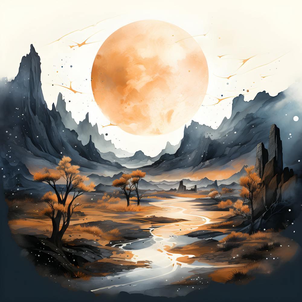 Landscape Watercolor Painting 1
