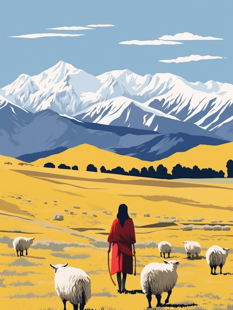 Kyrgyzstan 2 Travel Illustration