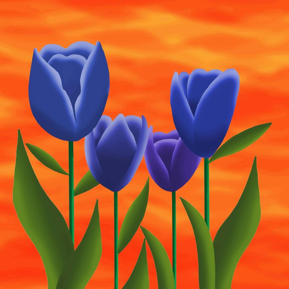 Blue Tulips 1