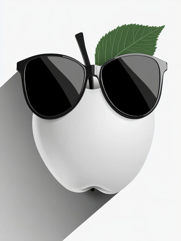 Apple With Sunglasses