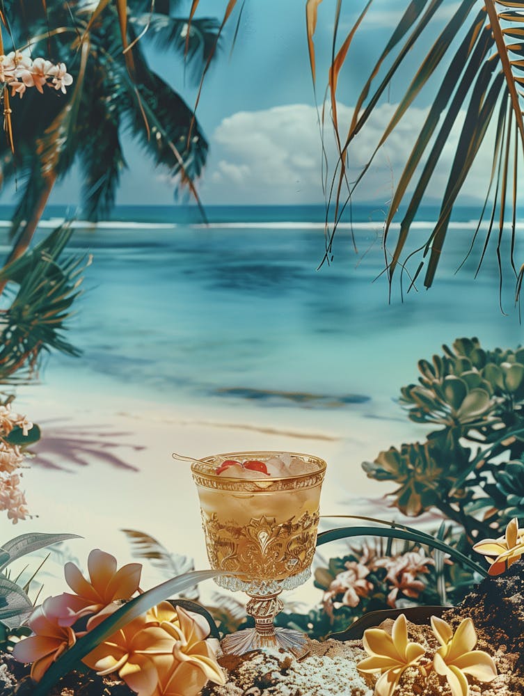 Cocktail Hour On The Beach
