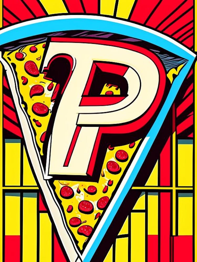 P Pizza, Buchstabe, Alphabet-Comic 1