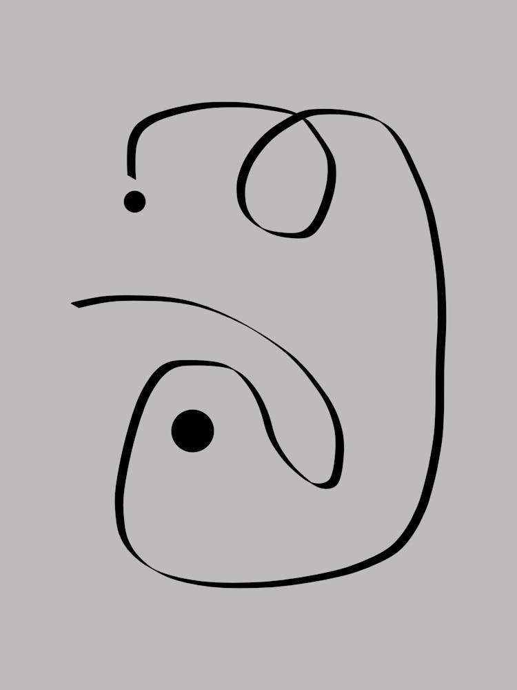 Abstract Line Painting Art #1