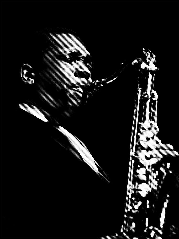 John Coltrane Line Art Illustration 2