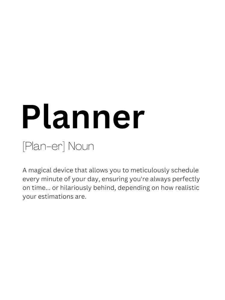 Planner Definition Meaning