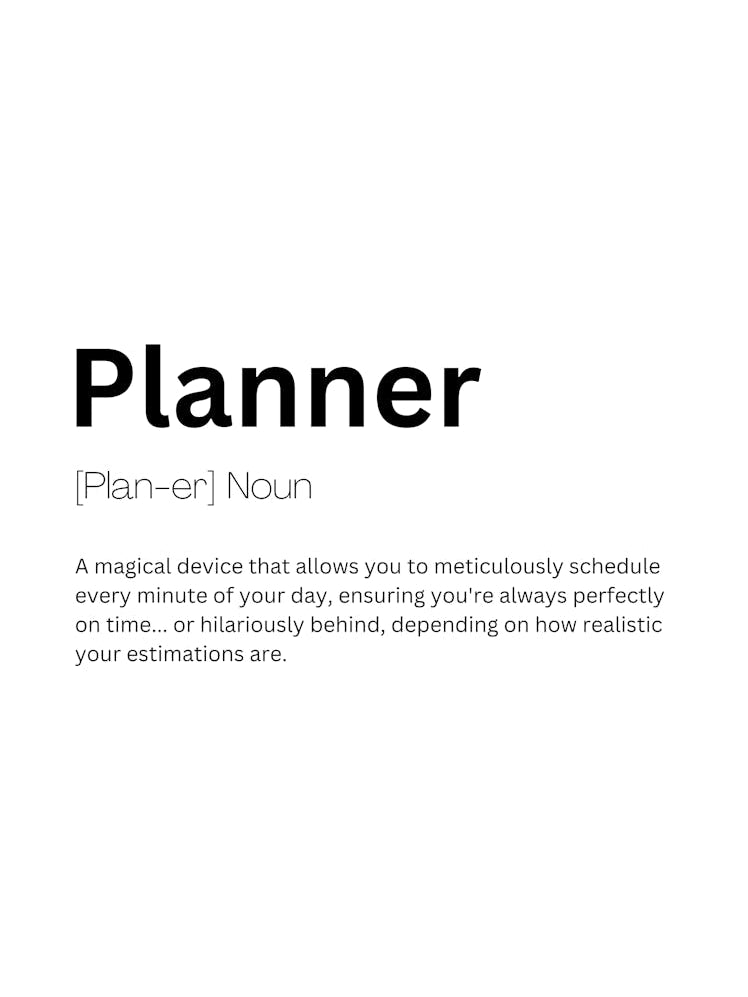 Planner Definition Meaning