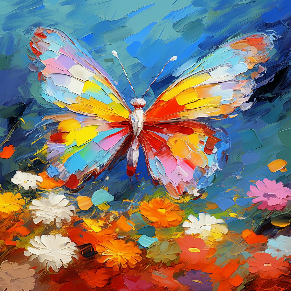 Butterfly On A Flower 1