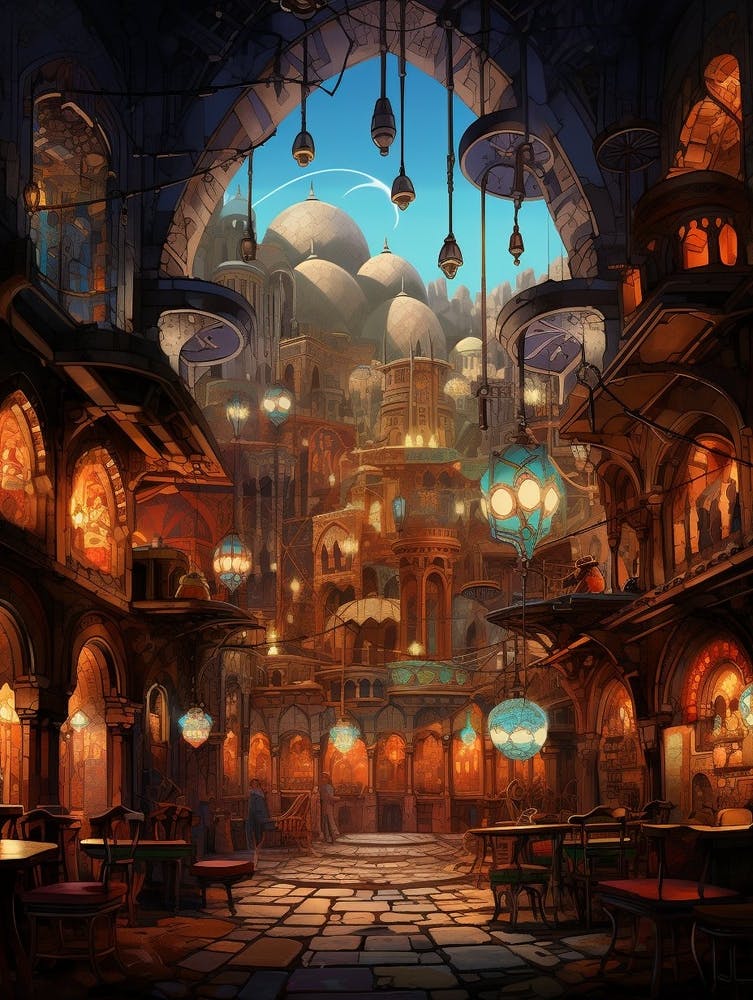 Grand Bazaar Kapal Pixel Art 3