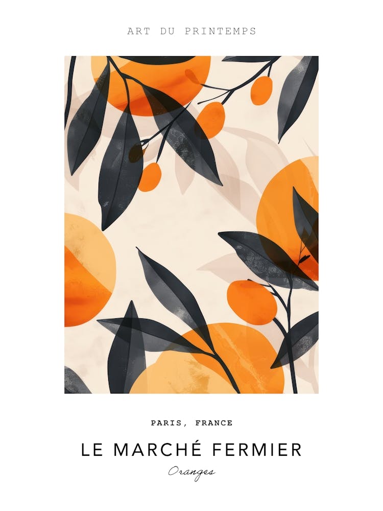 Oranges Le Marche Fermier Poster 4