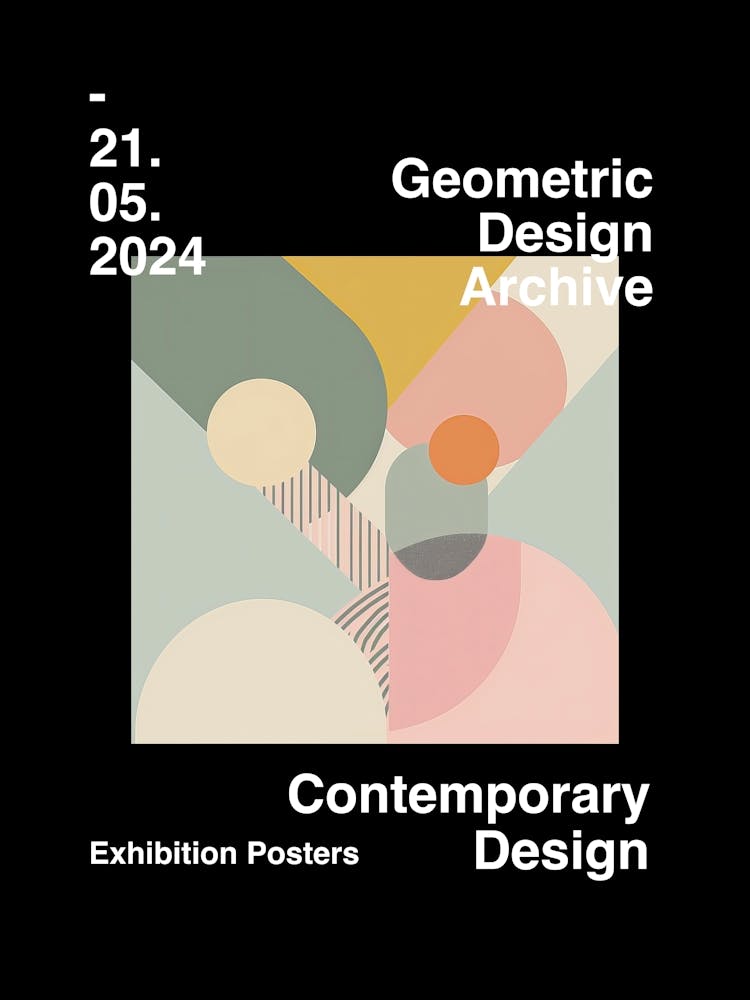 Geometric Design Archive Poster 50
